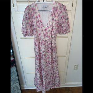 Pink/grey/white dress! maxi dress